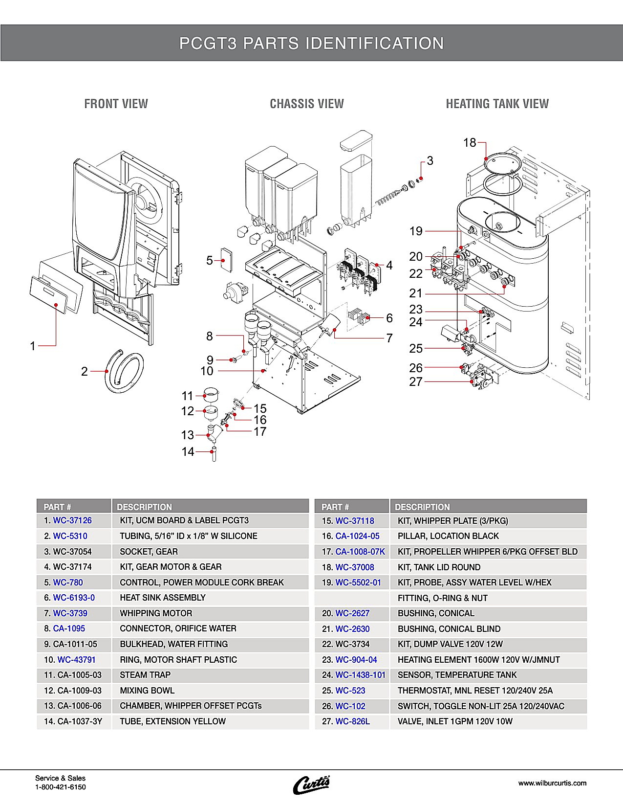 PCGT3 Parts Identification