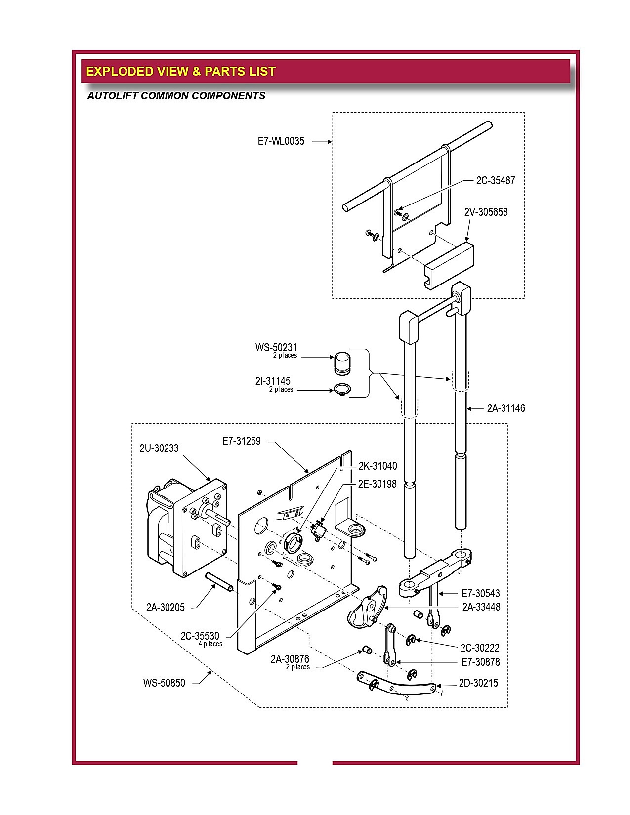 Exploded view & Parts list