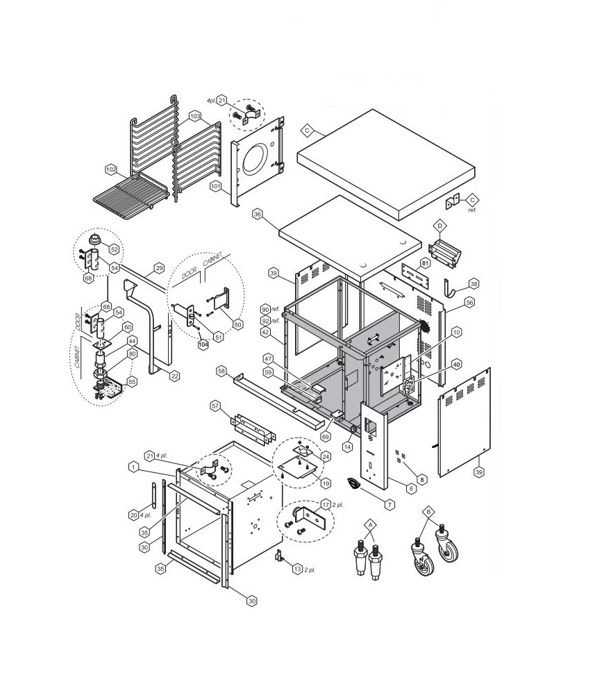 M4200 Cabinet & Related Components