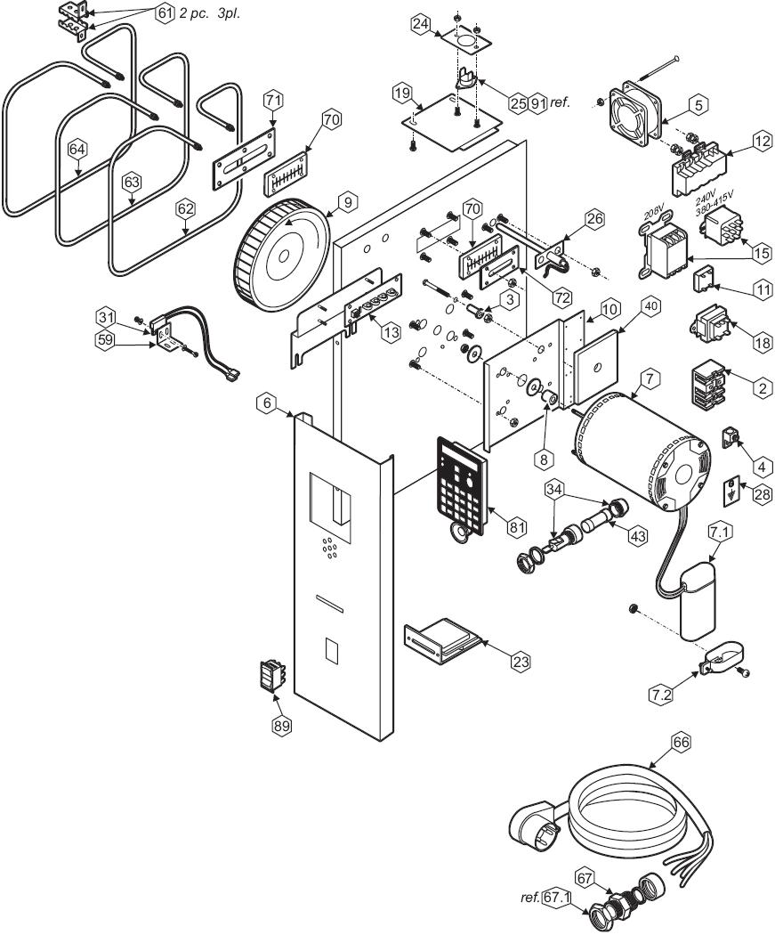 M4200 & M4200EU Internal Components