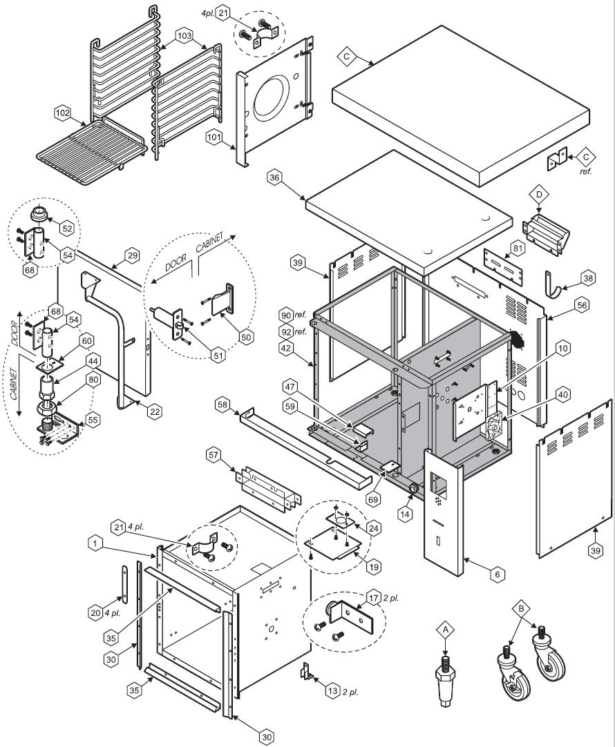 M4200 and M4200EU Cabinet & Related Components