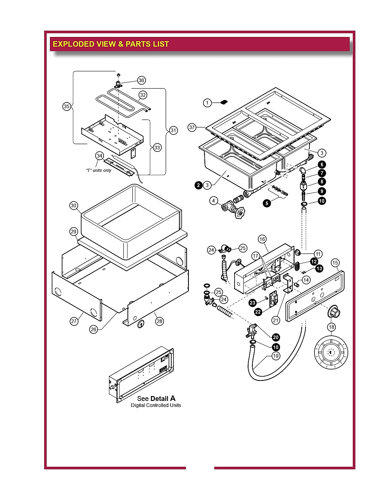 EXPLODED VIEW & PARTS LIST