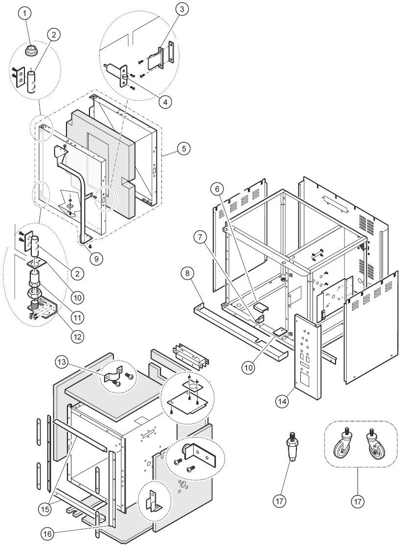 OC-2HG Cabinet Components