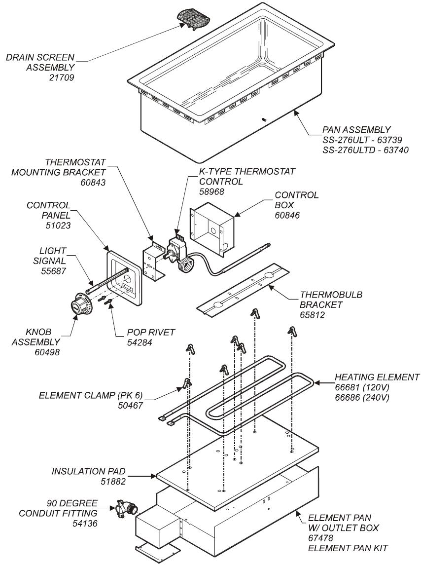 SS-276ULT & SS-276ULTD Top Mount Warmers