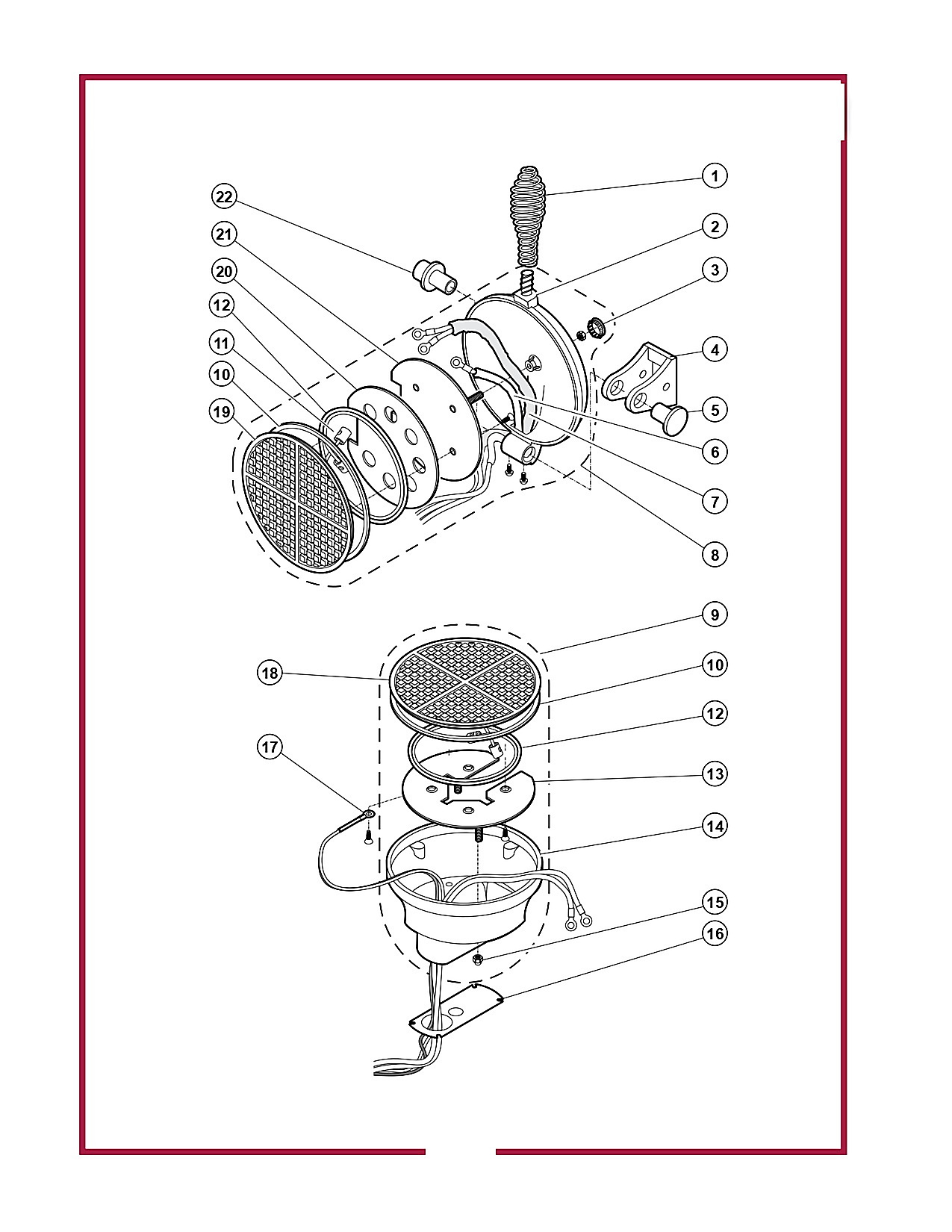 WB1 & WB2 WAFFLE BAKER GRIDS