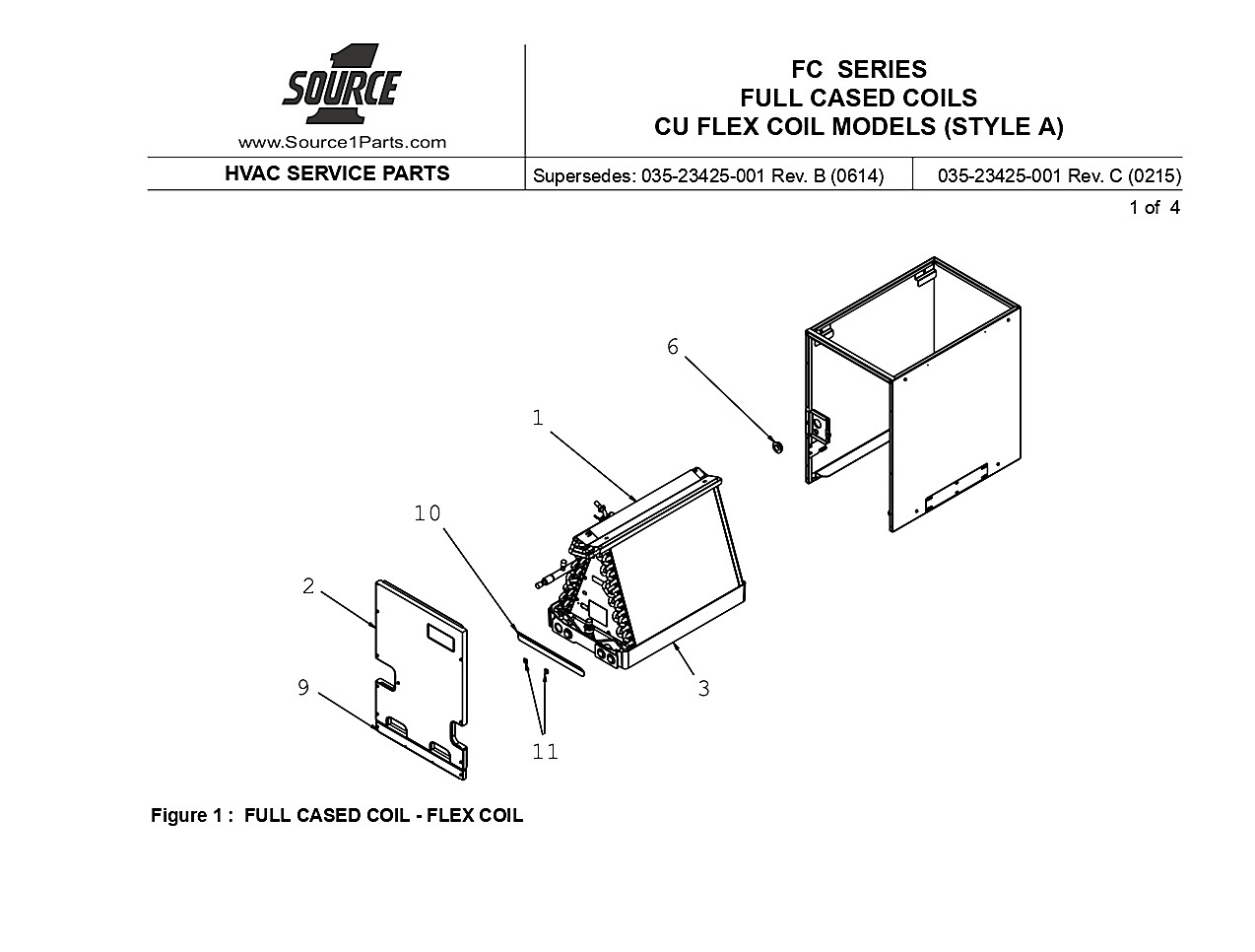 FC SERIES FULL CASED COILS CU FLEX COIL MODELS (STYLE A)