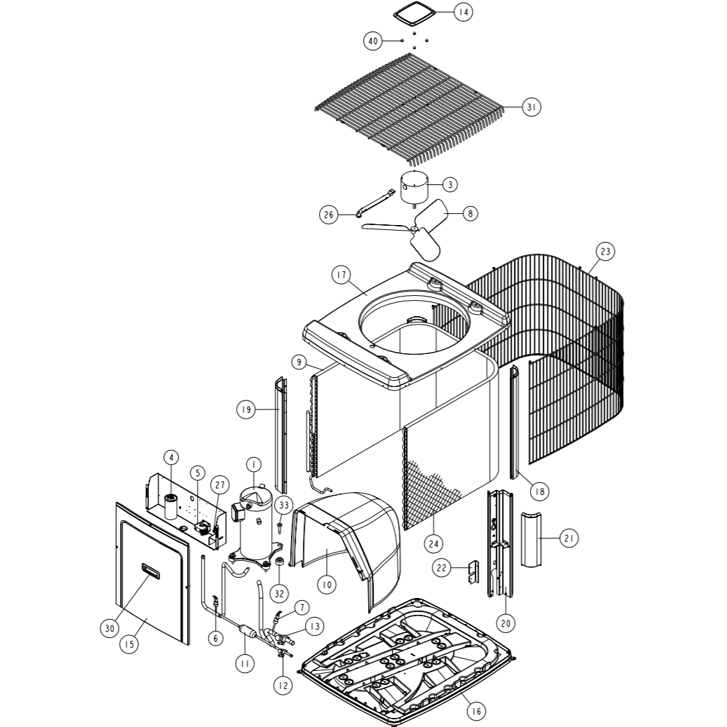 York AC3A060F1 Parts & Manuals
