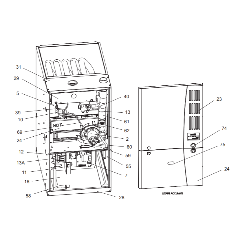 York FL9S080C20UP11 Parts & Manuals